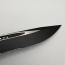 Grenade Blem Microtech Knives Mini Hera Tactical S/E Partial Serrated M390MK w/ Black Handle 1703M-2T