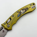 Microtech Marfione Select Amphibian RAM LOK Titanium Handles & Stonewash M390MK w/ Double Vapor Blast & Bronze Accents 137RL-10MS1 (In House Modified)