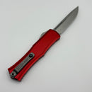 Grenade Blem Microtech Knives Mini Hera Stonewash S/E M390MK w/ Red Handle 1703M-10RD