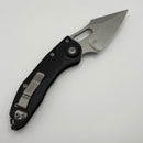 Factory Blem Microtech Borka Stitch Stonewash Partial Serrated & Black 169-11