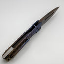 Medford Marauder Full Size Bronze/Violet/Blue Diamondhead Titanium Handles w/ 0.26" Vulcan Drop Point 3V