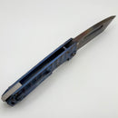 Medford Marauder Full Size Blue/Violet Tear Drop Titanium Handles w/ 0.26" Vulcan 3V Tanto