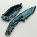 Heretic Knives Medusa Manual Turquoise Cel Shade w/ MagnaCut Recurve H010-CS-TQ