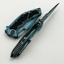 Heretic Knives Medusa Manual Turquoise Cel Shade w/ MagnaCut Recurve H010-CS-TQ