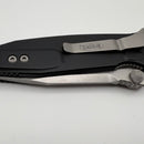 Grenade Blem Microtech Socom Elite Single Edge Stonewash Partial Serrated Manual & Black 160-11