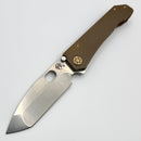 Medford 187 DPT w/ Old School Bronze Handles w/ Bronze Hardware/Clip & S90VN Tumbled Tanto