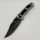 Pre-Owned Heretic Knives Wraith Auto V4 w/ Blizzard Handle & Battleworn Black Bowie MagnaCut Blade H002-8A-BLZ