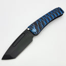 Medford Marauder Full Size Blue/Black Predator Titanium Handles w/ 0.26" DLC MagnaCut Tanto