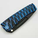 Medford Marauder Full Size Blue/Black Predator Titanium Handles w/ 0.26" DLC MagnaCut Tanto