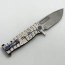 Medford Knife Fighter Flipper USMC Predator Handles & Flamed Hardware w/ Tumbled S35VN