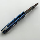 Medford Marauder Full Size Blue/Violet Predator Titanium Handles w/ 0.26" Vulcan S45VN Tanto