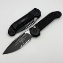 Grenade Blem Microtech Knives LUDT Gen III Black Tactical Partial Serrated S/E 1135-2T