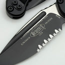 Grenade Blem Microtech Knives LUDT Gen III Black Tactical Partial Serrated S/E 1135-2T