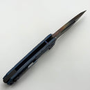 Medford Marauder Full Size Blue Fallout Titanium Handles w/ 0.26" Vulcan 3V Drop Point