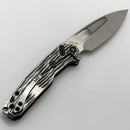 Medford Knife Infraction Shou Sugi Ban Handles & Black Hardware/Clip w/ Tumbled S45VN