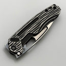 Medford Knife Infraction Shou Sugi Ban Handles & Black Hardware/Clip w/ Tumbled S45VN
