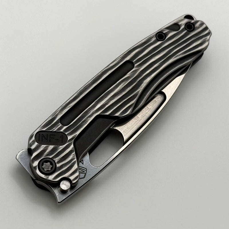 Medford Knife Infraction Shou Sugi Ban Handles & Black Hardware/Clip w