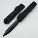 Grenade Blem Microtech Ultratech ZBP D/E Full Serrated DLC Shadow Signature Series 1122-3DLCTSH
