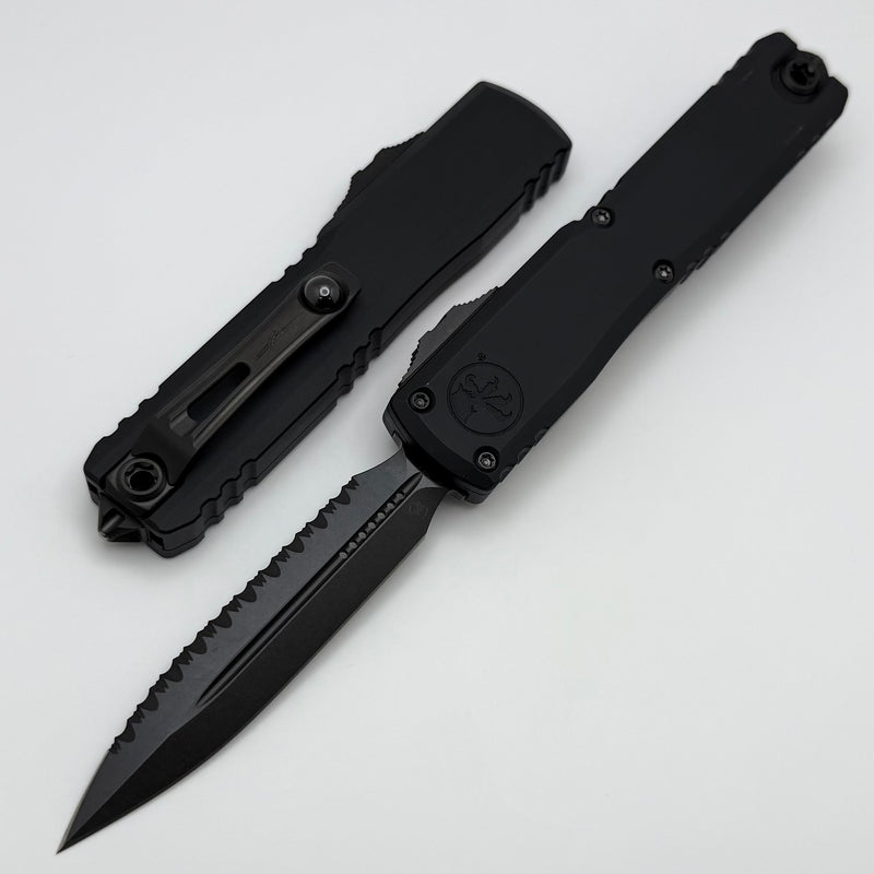 Grenade Blem Microtech Ultratech ZBP D/E Full Serrated DLC Shadow Signature Series 1122-3DLCTSH