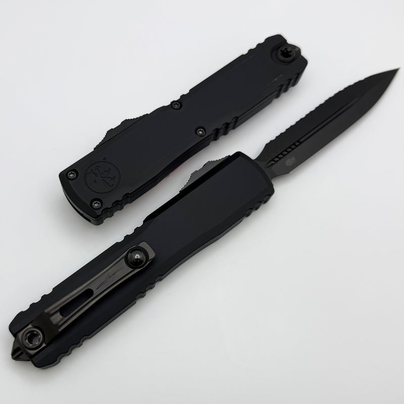 Grenade Blem Microtech Ultratech ZBP D/E Full Serrated DLC Shadow Signature Series 1122-3DLCTSH