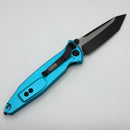 Pre Owned Microtech Socom Elite Tanto Edge Manual Turquoise Standard 161-1TQ