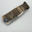 Medford USMC Fighter Flipper w/ Bronze Titanium Handles & Tumbled MagnaCut (Consignment)