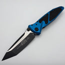 Pre Owned Microtech Socom Elite Tanto Edge Manual Blue Standard 161-1BL