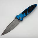 Pre Owned Microtech Socom Elite S/E Manual Blue Apocalyptic Standard 160-10APBL