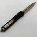 Microtech Makora w/ Black Aluminum Handles & Bronze M390 D/E Signature Series
