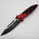 Pre Owned Microtech Socom Elite Manual Black Single Edge w/ Red Handles 160-1RD