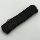 Medford Knife OTF Black Aluminum Handle w/ Flamed Accents & Tumbled Dagger 154CM