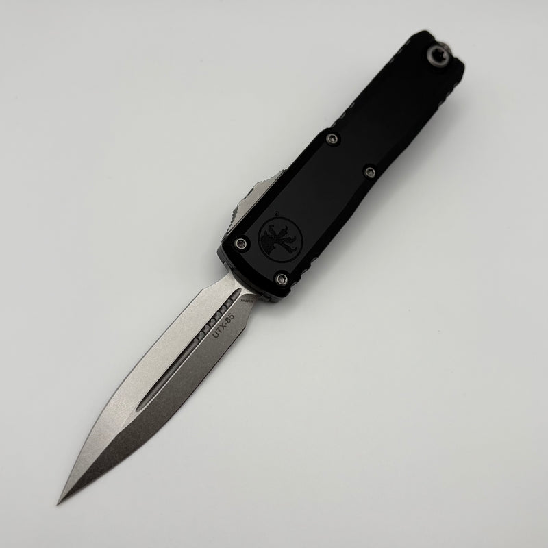 Grenade Blem Microtech UTX-85 Gen III w/ Black Handle & Stonewash D/E M390MK 1232-10