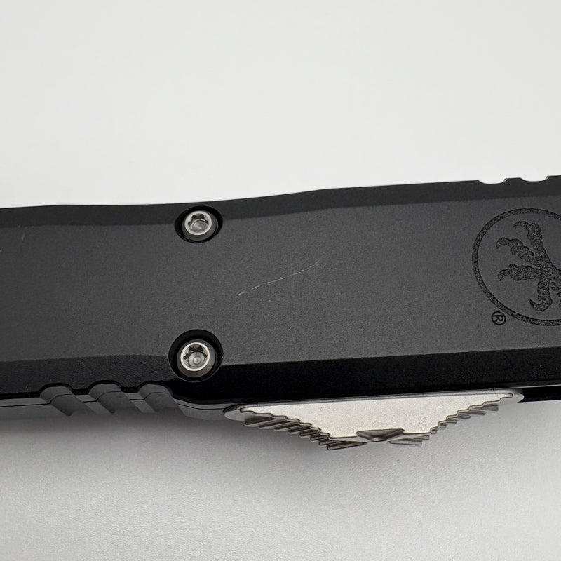 Grenade Blem Microtech UTX-85 Gen III w/ Black Handle & Stonewash D/E M390MK 1232-10