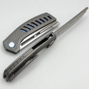 Vanguard Nakiri Titanium Handles w/ Timascus Accents & Semi Mirror M390