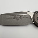 Grenade Blem Microtech Knives LUDT Gen III Apocalyptic Tanto w/ Natural Clear Handle 1136-10APNC