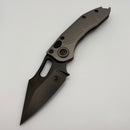 Grenade Blem Microtech Borka Stitch DLC w/ Natural Clear Handles Signature Series 169-1DLCTNCS