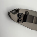 Grenade Blem Microtech Borka Stitch DLC w/ Natural Clear Handles Signature Series 169-1DLCTNCS