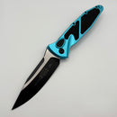 Grenade Blem Microtech Socom Elite Auto Black S/E Turquoise Standard 160A-1TQ