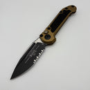 Grenade Blem Microtech Knives LUDT Gen III Black Partial Serrated S/E w/ Tan Handle 1135-2TA