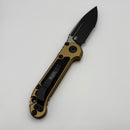 Grenade Blem Microtech Knives LUDT Gen III Black Partial Serrated S/E w/ Tan Handle 1135-2TA