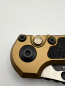 Grenade Blem Microtech Knives LUDT Gen III Black Partial Serrated S/E w/ Tan Handle 1135-2TA