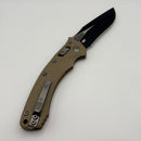Grenade Blem Microtech Amphibian RAM LOK Tan Fluted G-10 & Black M390MK 137RL-1FLGTTA