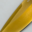 Modified Aftermarket Pro-Tech TR-3 Black Aluminum Handle w/ Gold Coated 154CM