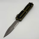 Grenade Blem Microtech Scarab 2 Gen 3 D/E Apocalyptic Partial Serrated w/ OD Green Handle 1280-11APOD