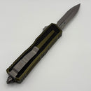 Grenade Blem Microtech Scarab 2 Gen 3 D/E Apocalyptic Partial Serrated w/ OD Green Handle 1280-11APOD