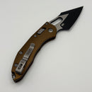 Grenade Blem Microtech Knives Manual Stitch RAM LOK Fluted Aluminum Tan Standard & Black M390MK 169RL-1FLTA Factory Second