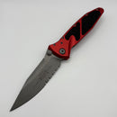 Grenade Blem Microtech Socom Elite Manual S/E Partial Serrated Apocalyptic w/ Red Handle 160-11APRD