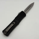 Grenade Blem Microtech Knives Combat Troodon Gen III Stonewash Double Edge w/ Black Handle 1142-10
