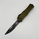Factory Blem Microtech Knives Mini Hera Tactical S/E Partial Serrated M390MK w/ OD Green Handle 1703M-2OD
