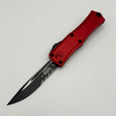 Grenade Blem Microtech Knives Mini Hera Tactical S/E Partial Serrated M390MK w/ Red Handle 1703M-2RD
